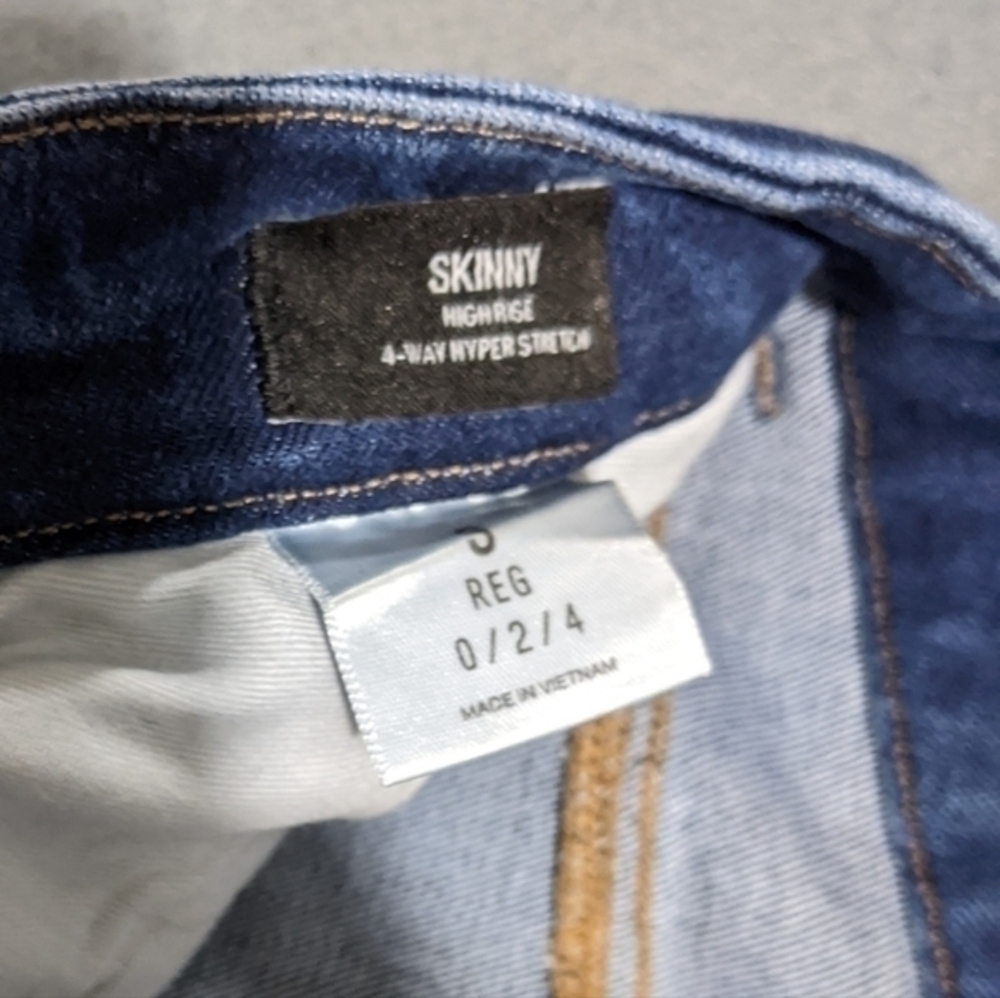 Express jeans high rise skinny size 0 - Picture 3 of 4